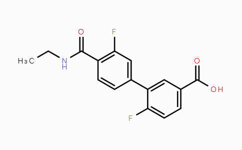 CAS No. 1261909-44-7, 4'-(Ethylcarbamoyl)-3',6-difluoro-[1,1'-biphenyl]-3-carboxylic acid