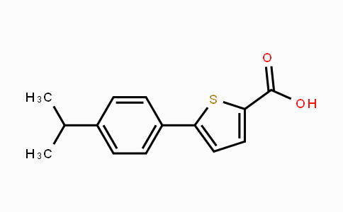CAS No. 943115-91-1, 5-(4-Isopropylphenyl)thiophene-2-carboxylic acid