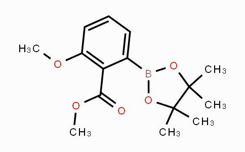 CAS No. 1146214-77-8, Methyl 2-methoxy-6-(4,4,5,5-tetramethyl-1,3,2-dioxaborolan-2-yl)benzoate