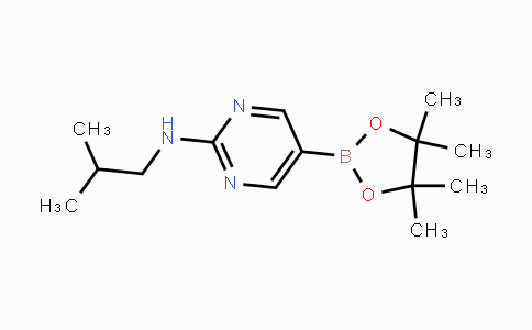 CAS No. 1015242-06-4, N-Isobutyl-5-(4,4,5,5-tetramethyl-1,3,2-dioxaborolan-2-yl)pyrimidin-2-amine