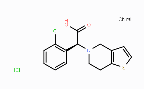 CAS No. 144750-42-5, (S)-2-(2-Chlorophenyl)-2-(6,7-dihydrothieno-[3,2-c]pyridin-5(4H)-yl)acetic acid hydrochloride