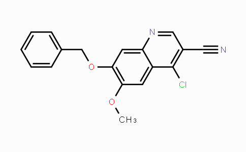 CAS No. 214476-99-0, 7-(Benzyloxy)-4-chloro-6-methoxyquinoline-3-carbonitrile