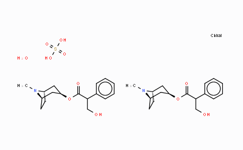 CAS No. 73791-47-6, Endo-8-Methyl-8-azabicyclo[3.2.1]octan-3-yl 3-hydroxy-2-phenylpropanoate sulfate dihydrate(2:1:2)