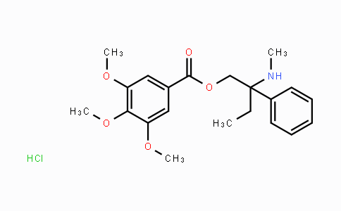 CAS No. 294882-33-0, 2-(Methylamino)-2-phenylbutyl 3,4,5-trimethoxybenzoate hydrochloride