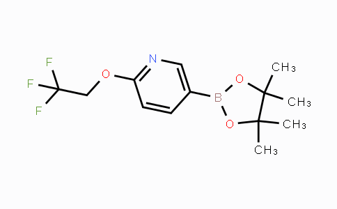 CAS No. 1268467-17-9, 5-(4,4,5,5-Tetramethyl-1,3,2-dioxaborolan-2-yl)-2-(2,2,2-trifluoroethoxy)pyridine