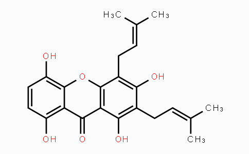CAS No. 33390-42-0, 1,3,5,8-Tetrahydroxy-2,4-bis(3-methylbut-2-en-1-yl)-9H-xanthen-9-one