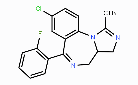 CAS No. 59467-69-5, 8-Chloro-6-(2-fluorophenyl)-1-methyl-3a,4-dihydro-3H-benzo[f]imidazo[1,5-a][1,4]diazepine