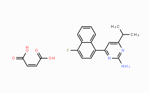 CAS No. 199864-88-5, 4-(4-Fluoronaphthalen-1-yl)-6-isopropylpyrimidin-2-amine maleate