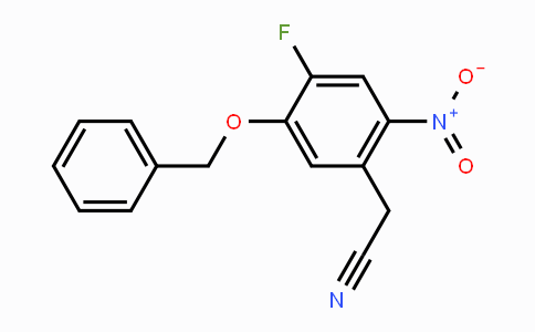 CAS No. 288386-22-1, 2-(5-(Benzyloxy)-4-fluoro-2-nitrophenyl)acetonitrile