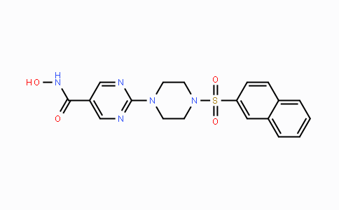CAS No. 604769-01-9, N-Hydroxy-2-(4-(naphthalen-2-ylsulfonyl)-piperazin-1-yl)pyrimidine-5-carboxamide