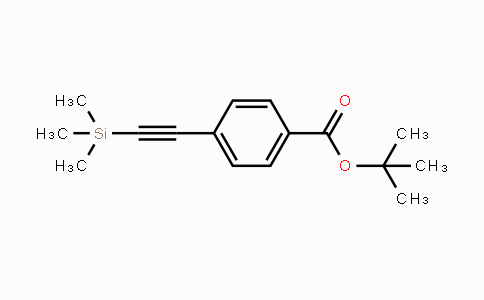 CAS No. 111291-96-4, tert-Butyl 4-((trimethylsilyl)ethynyl)benzoate