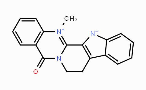 CAS No. 67909-49-3, 14-Methyl-5-oxo-7,8-dihydro-5H-indolo[2',3':3,4]-pyrido[2,1-b]quinazolin-14-ium-13-ide