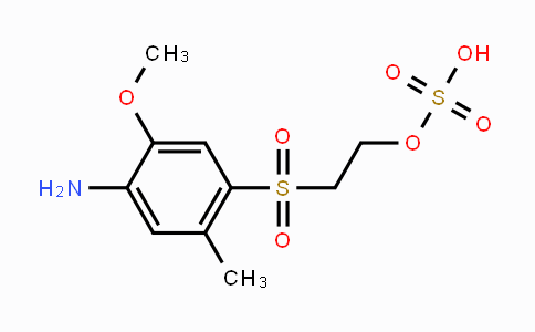 CAS No. 21635-69-8, 2-((4-Amino-5-methoxy-2-methylphenyl)-sulfonyl)ethyl hydrogen sulfate