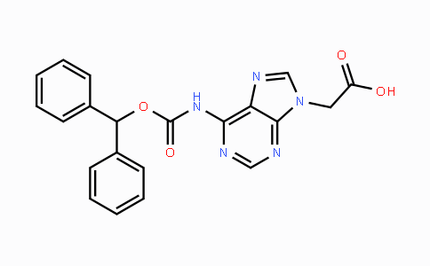 CAS No. 186046-80-0, 2-(6-(((Benzhydryloxy)carbonyl)amino)-9H-purin-9-yl)acetic acid