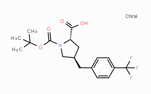 CAS No. 957311-17-0, (2S,4R)-1-(tert-Butoxycarbonyl)-4-(4-(trifluoromethyl)-benzyl)pyrrolidine-2-carboxylic acid
