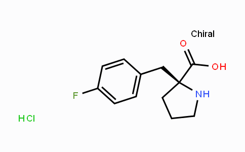 CAS No. 637020-70-3, (S)-2-(4-Fluorobenzyl)pyrrolidine-2-carboxylic acid hydrochloride