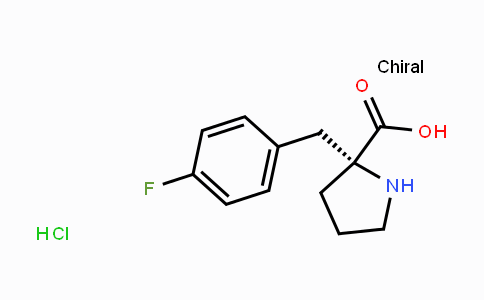CAS No. 637020-68-9, (R)-2-(4-Fluorobenzyl)pyrrolidine-2-carboxylic acid hydrochloride