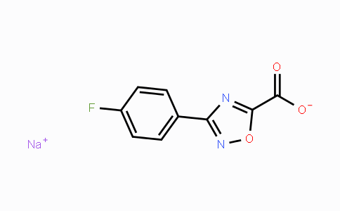 CAS No. 944896-51-9, 3-(4-Fluorophenyl)-1,2,4-oxadiazole-5-carboxylic acid sodium salt