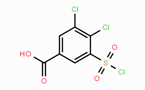 CAS No. 151104-67-5, 3,4-Dichloro-5-(chlorosulfonyl)benzoic acid