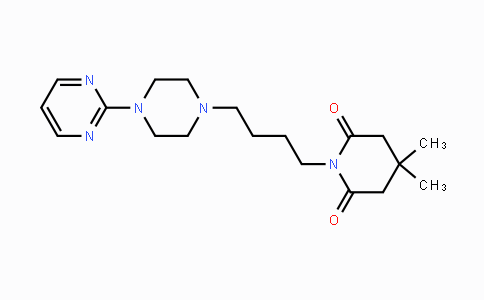 CAS No. 83928-76-1, 4,4-Dimethyl-1-(4-(4-(pyrimidin-2-yl)piperazin-1-yl)butyl)piperidine-2,6-dione