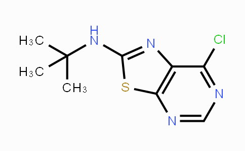 CAS No. 871266-85-2, N-(tert-Butyl)-7-chlorothiazolo-[5,4-d]pyrimidin-2-amine