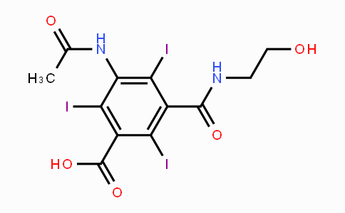 CAS No. 28179-44-4, 3-Acetamido-5-((2-hydroxyethyl)carbamoyl)-2,4,6-triiodobenzoic acid