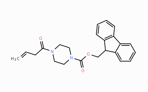CAS No. 876728-43-7, (9H-Fluoren-9-yl)methyl 4-(but-3-enoyl)piperazine-1-carboxylate