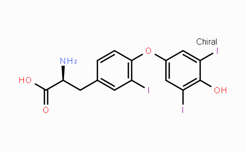 CAS No. 5817-39-0, (S)-2-Amino-3-(4-(4-hydroxy-3,5-diiodophenoxy)-3-iodophenyl)propanoic acid