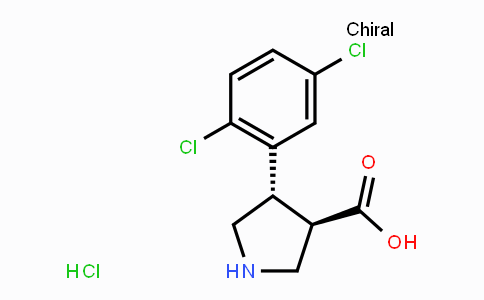 CAS No. 1049734-30-6, (3R,4S)-4-(2,5-Dichlorophenyl)pyrrolidine-3-carboxylic acid hydrochloride