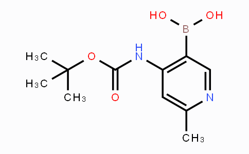 CAS No. 1310384-83-8, (4-((tert-Butoxycarbonyl)amino)-6-methylpyridin-3-yl)boronic acid