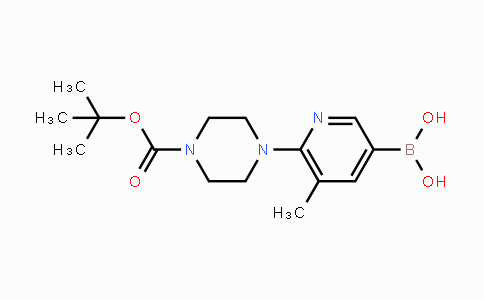 CAS No. 1379476-75-1, (6-(4-(tert-Butoxycarbonyl)piperazin-1-yl)-5-methylpyridin-3-yl)boronic acid