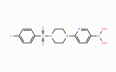 CAS No. 1003043-43-3, (6-(4-((4-Chlorophenyl)sulfonyl)piperazin-1-yl)pyridin-3-yl)boronic acid