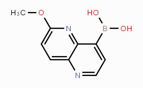 CAS No. 1257640-81-5, (6-Methoxy-1,5-naphthyridin-4-yl)boronic acid