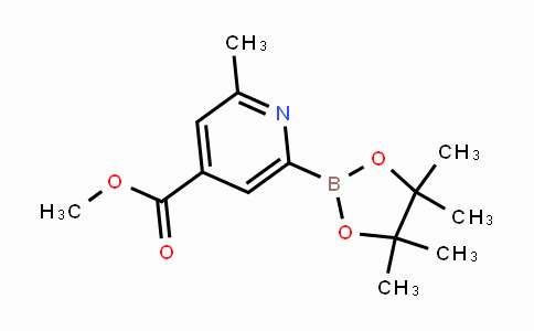 CAS No. 1309982-35-1, Methyl 2-methyl-6-(4,4,5,5-tetramethyl-1,3,2-dioxaborolan-2-yl)isonicotinate