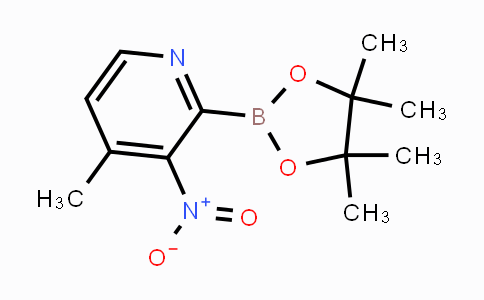 CAS No. 1310384-89-4, 4-Methyl-3-nitro-2-(4,4,5,5-tetramethyl-1,3,2-dioxaborolan-2-yl)pyridine