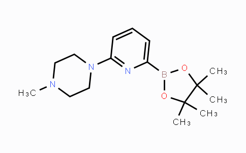 CAS No. 1310383-04-0, 1-Methyl-4-(6-(4,4,5,5-tetramethyl-1,3,2-dioxaborolan-2-yl)pyridin-2-yl)piperazine