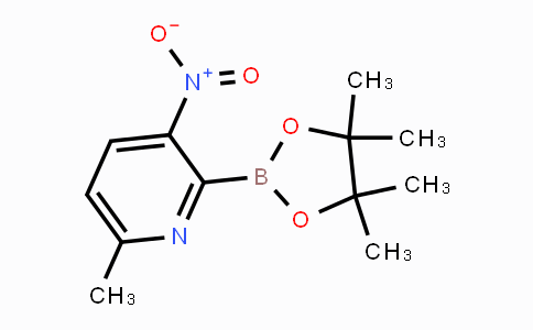 CAS No. 1310384-91-8, 6-Methyl-3-nitro-2-(4,4,5,5-tetramethyl-1,3,2-dioxaborolan-2-yl)pyridine