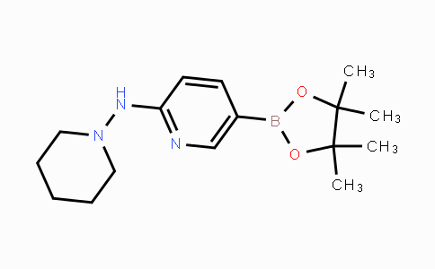 CAS No. 1073354-35-4, N-(Piperidin-1-yl)-5-(4,4,5,5-tetramethyl-1,3,2-dioxaborolan-2-yl)pyridin-2-amine