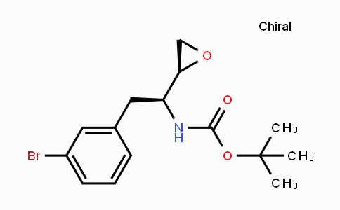 CAS No. 1217801-96-1, tert-Butyl ((S)-2-(3-bromophenyl)-1-((S)-oxiran-2-yl)ethyl)carbamate