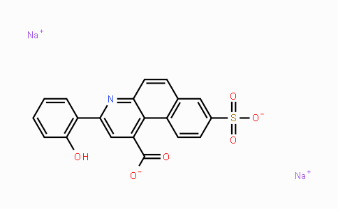 CAS No. 63123-35-3, Sodium 3-(2-hydroxyphenyl)-8-sulfonatobenzo-[f]quinoline-1-carboxylate