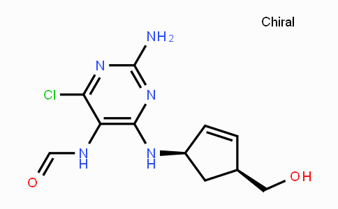 CAS No. 171887-04-0, N-(2-Amino-4-chloro-6-(((1R,4S)-4-(hydroxymethyl)-cyclopent-2-en-1-yl)amino)pyrimidin-5-yl)formamide