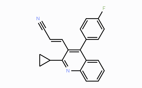 CAS No. 256431-72-8, (E)-3-(2-Cyclopropyl-4-(4-fluorophenyl)-quinolin-3-yl)acrylonitrile