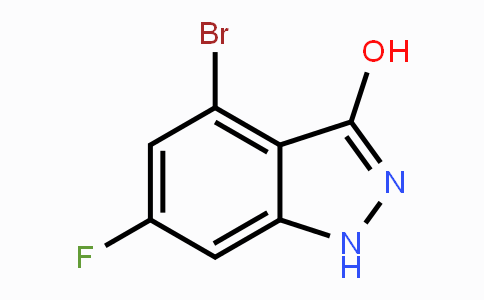 CAS No. 887567-85-3, 4-Bromo-6-fluoro-1H-indazol-3-ol