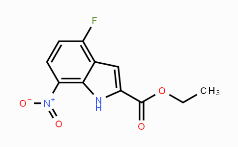 CAS No. 913287-14-6, Ethyl 4-fluoro-7-nitro-1H-indole-2-carboxylate