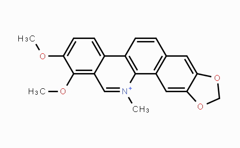 CAS No. 478-03-5, 1,2-Dimethoxy-12-methyl-[1,3]dioxolo-[4',5':4,5]benzo[1,2-c]phenanthridin-12-ium