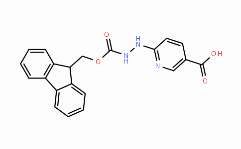 CAS No. 444794-69-8, 6-(2-(((9H-Fluoren-9-yl)methoxy)carbonyl)-hydrazinyl)nicotinic acid