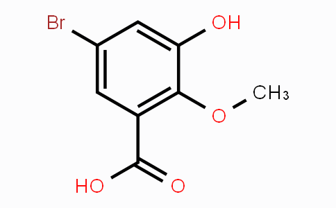 CAS No. 107189-07-1, 5-Bromo-3-hydroxy-2-methoxybenzoic acid
