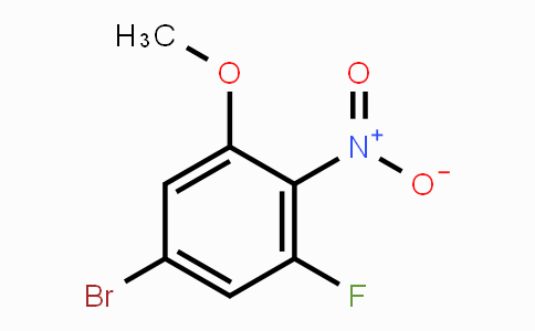 CAS No. 1137869-91-0, 5-Bromo-1-fluoro-3-methoxy-2-nitrobenzene