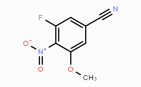 CAS No. 1137869-92-1, 3-Fluoro-5-methoxy-4-nitrobenzonitrile