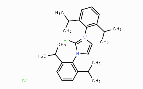 CAS No. 1228185-09-8, 2-Chloro-1,3-bis(2,6-diisopropylphenyl)-1H-imidazol-3-ium chloride